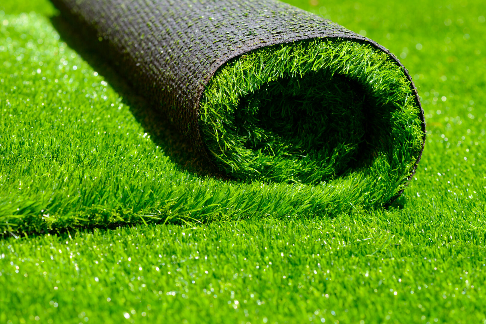 Artificial turf patio covering