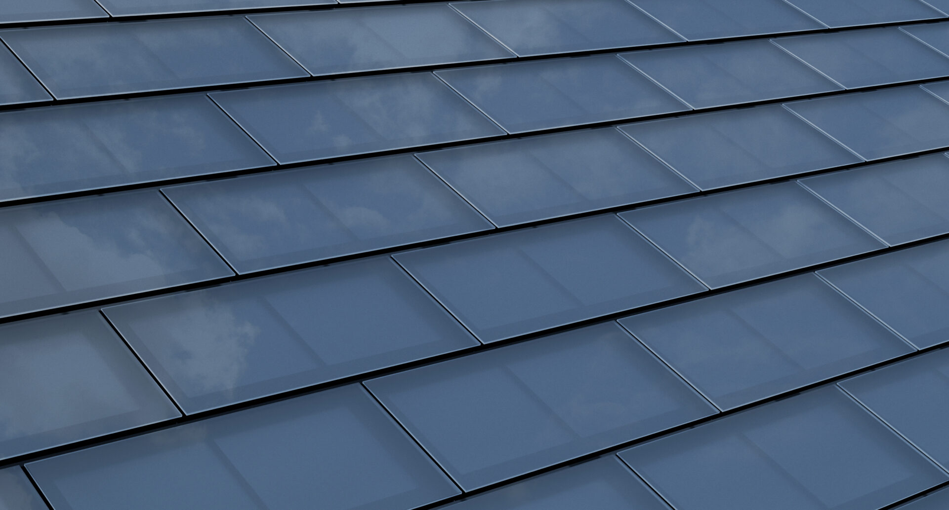 solar tiles on a rooftop