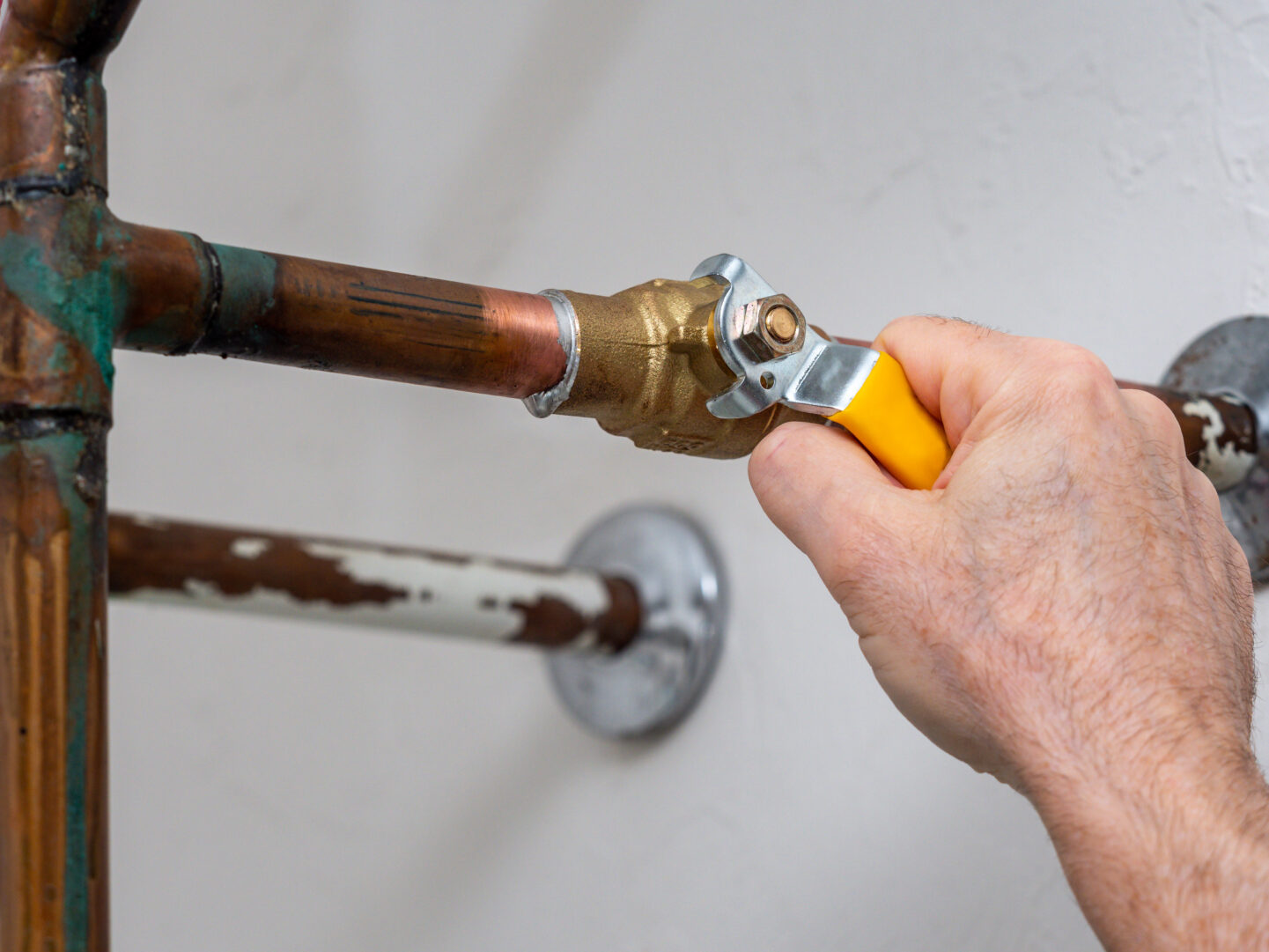 Turning off water