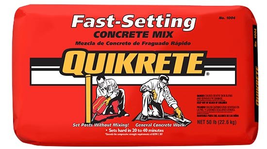 Fast-setting concrete