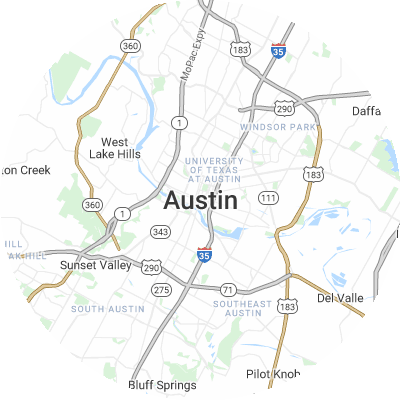 Best concrete companies in Austin, TX map