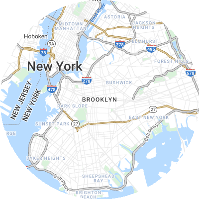 Best concrete companies in Brooklyn, NY map