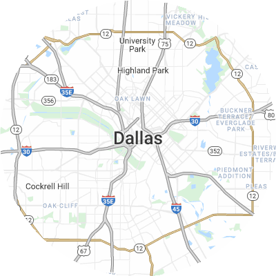 Best concrete companies in Dallas, TX map