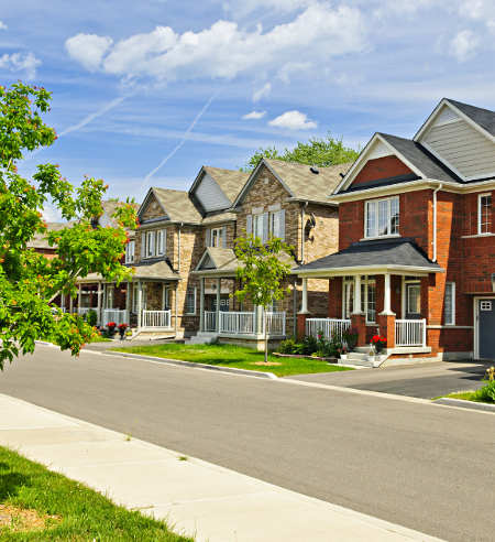 Photo of a home in a neighborhood