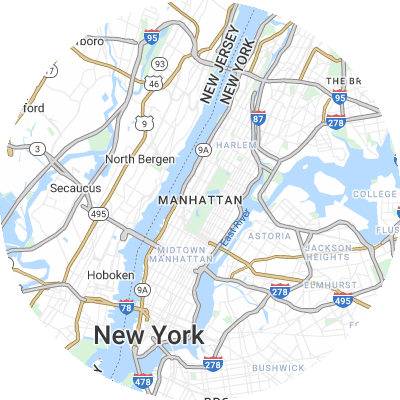 Best concrete companies in Manhattan, NY map